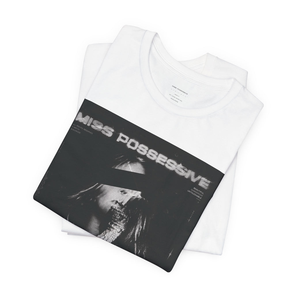 Miss Possessive Graphic Tee - Gothic Band Style Short Sleeve Shirt