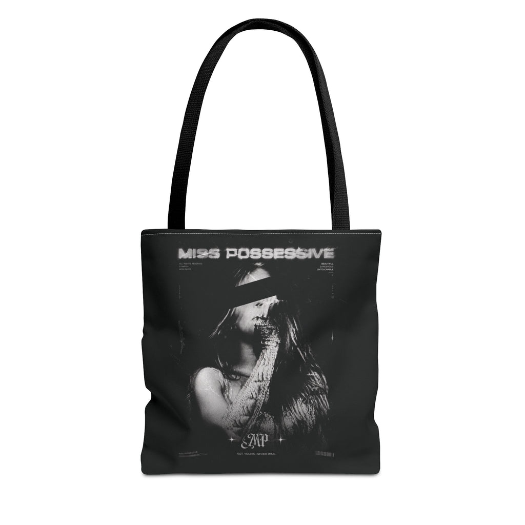 Possessive MP Graphic Tote Bag — Gothic Band Art, Dark Aesthetic Everyday Tote