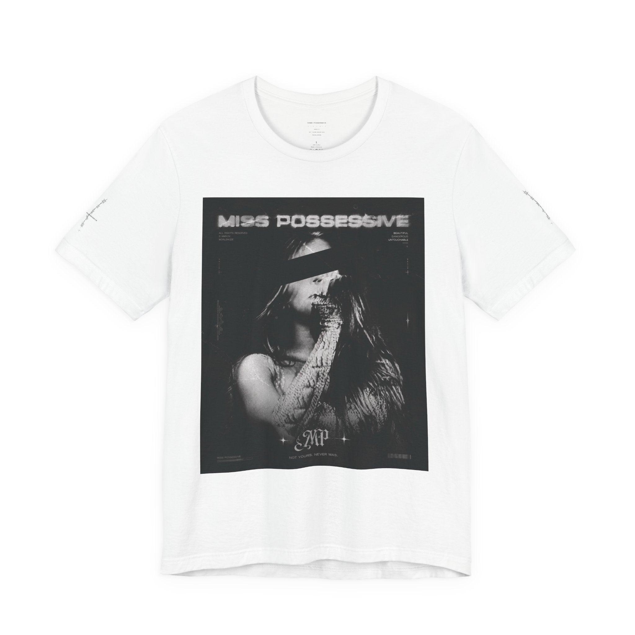 Miss Possessive Graphic Tee - Gothic Band Style Short Sleeve Shirt