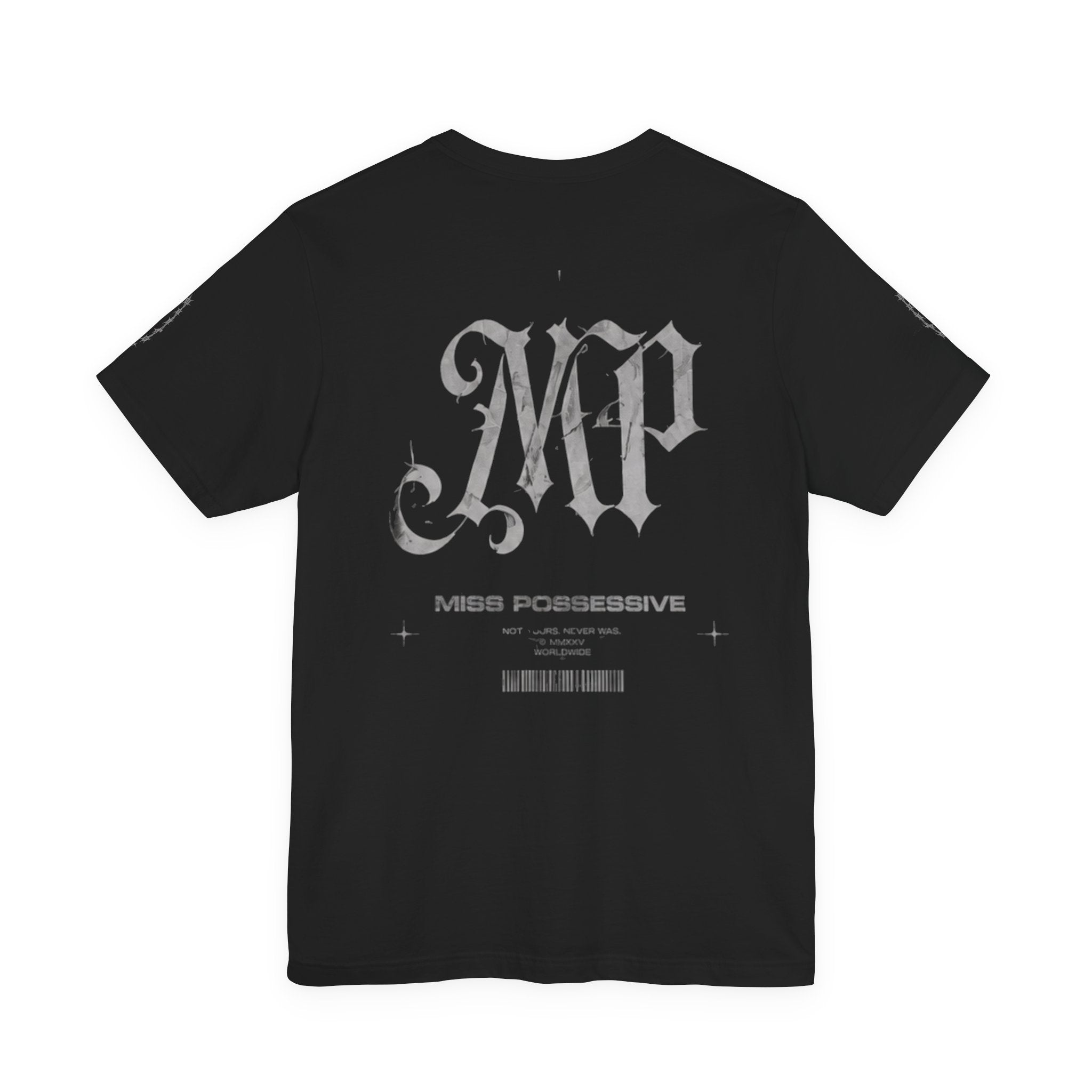 Miss Possessive Graphic Tee - Gothic Band Style Short Sleeve Shirt