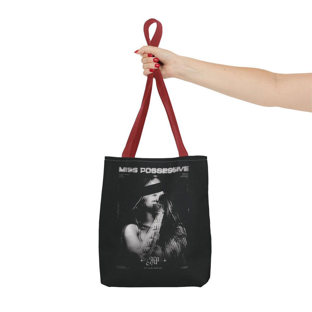 Possessive MP Graphic Tote Bag — Gothic Band Art, Dark Aesthetic Everyday Tote
