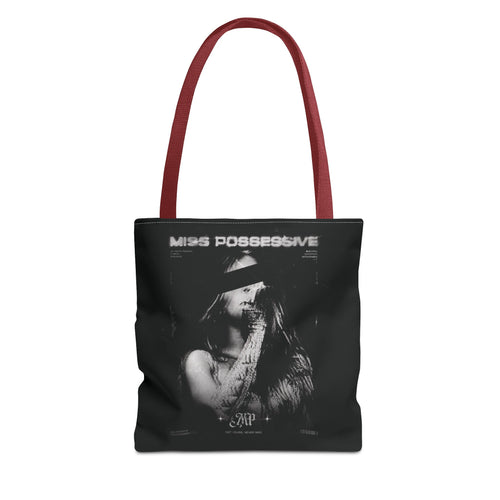 Possessive MP Graphic Tote Bag — Gothic Band Art, Dark Aesthetic Everyday Tote